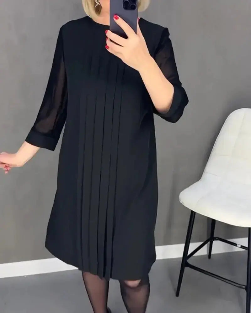 🎉New Product Launch💐 – Mid Sleeve Straight Dress(53% OFF) spiyle