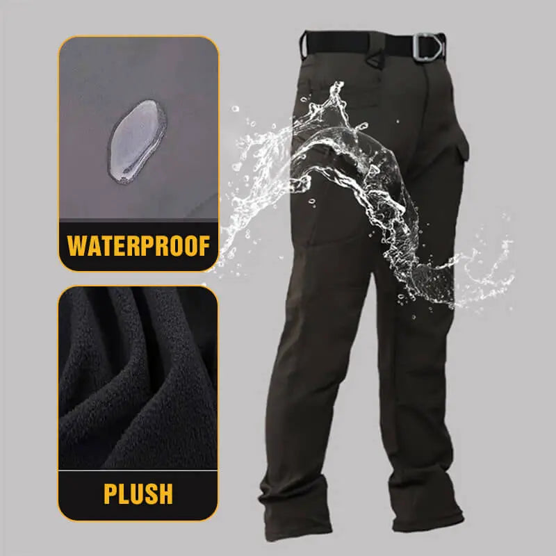 Men's Soft Shell Waterproof Hiking Winter Tactical Pants aimtoyou