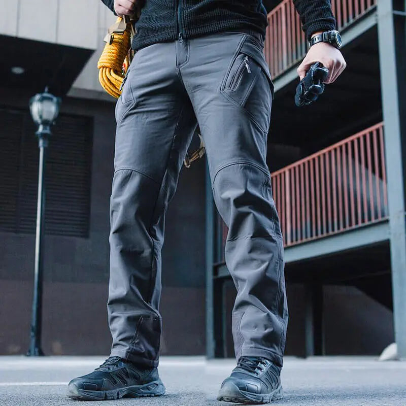 Men's Soft Shell Waterproof Hiking Winter Tactical Pants aimtoyou