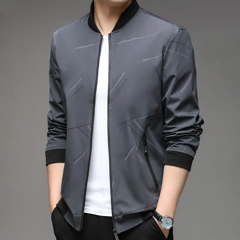 Men's Casual Stand Collar Jacket aimtoyou