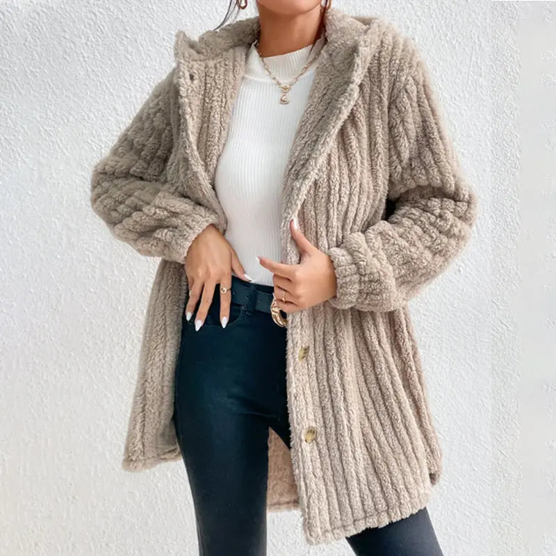 🎁【The Perfect Winter Gift】 Button Down Hooded Knit Cardiga spiyle