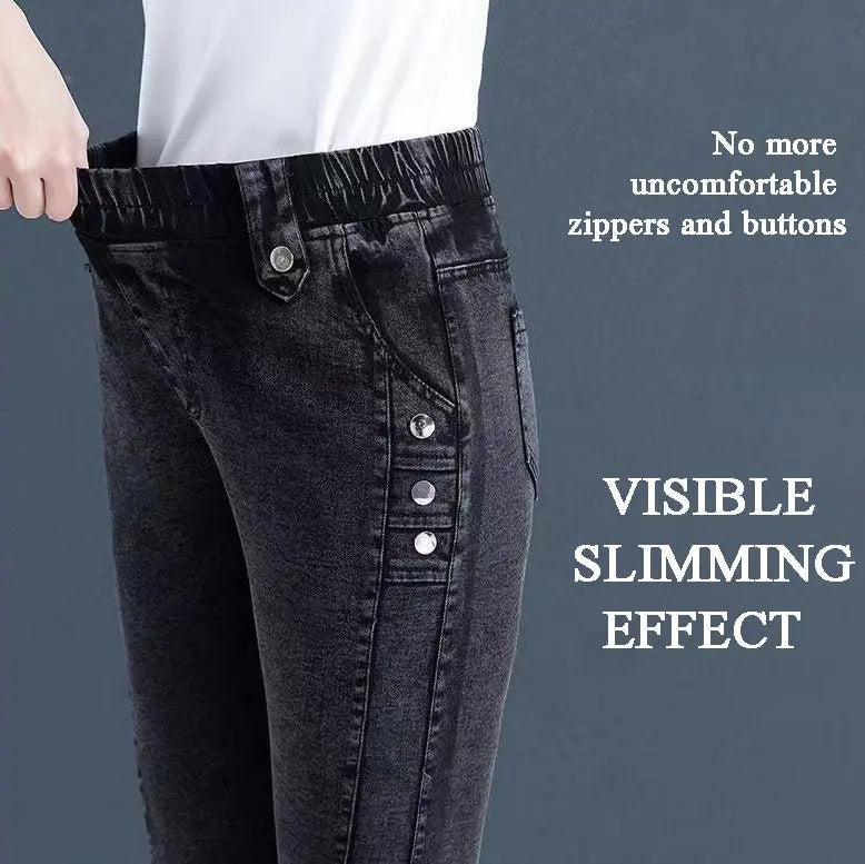 Nice Gift! Elastic Warm Plush Skinny Jeans for Women spiyle