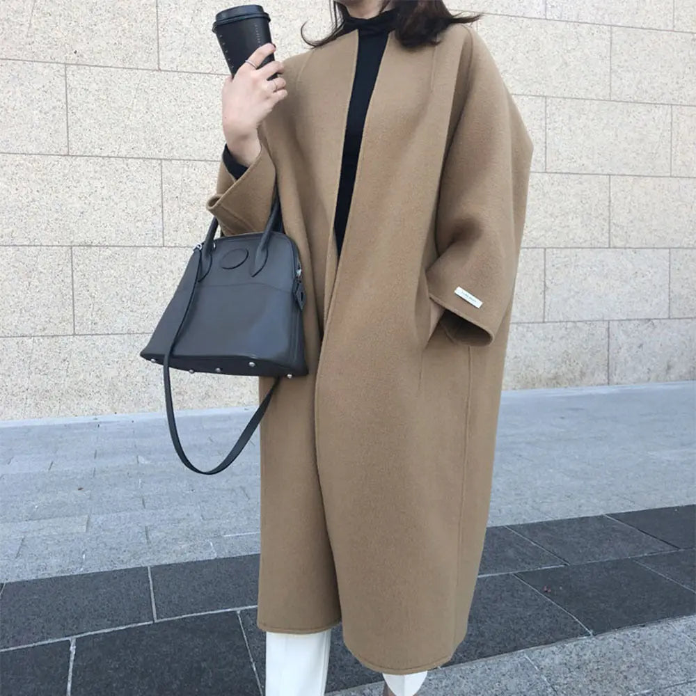 Best Gift-Winter Women's Elegant Fashion Solid Color Long Coat spiyle