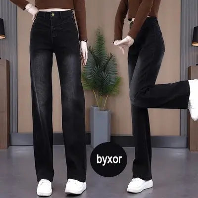 Fitted Wide Leg Jeans spiyle