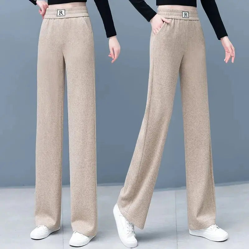 🔥HOT SALE 26.99🔥Great Gift! High-waist Slimming Casual Draped Straight-leg Pants(46%OFF) spiyle