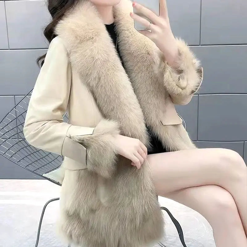 🔥HOT SALE🔥Gift Choice -Women's Mid-Length Faux Fur Coat(46%OFF) spiyle