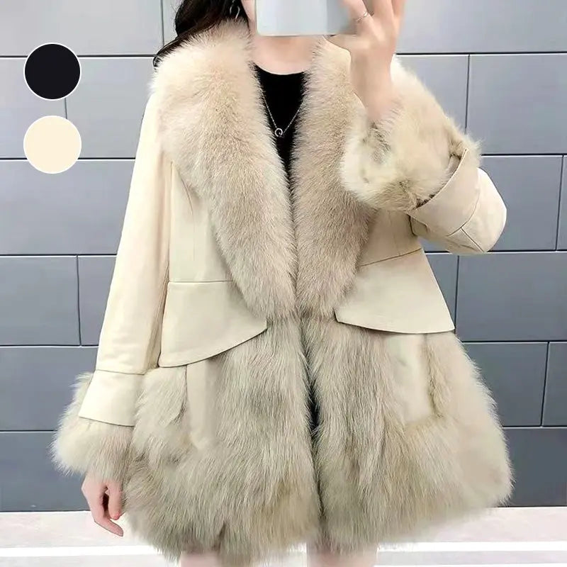 🔥HOT SALE🔥Gift Choice -Women's Mid-Length Faux Fur Coat(46%OFF) spiyle