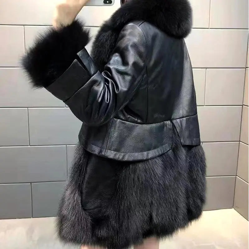 🔥HOT SALE🔥Gift Choice -Women's Mid-Length Faux Fur Coat(46%OFF) spiyle