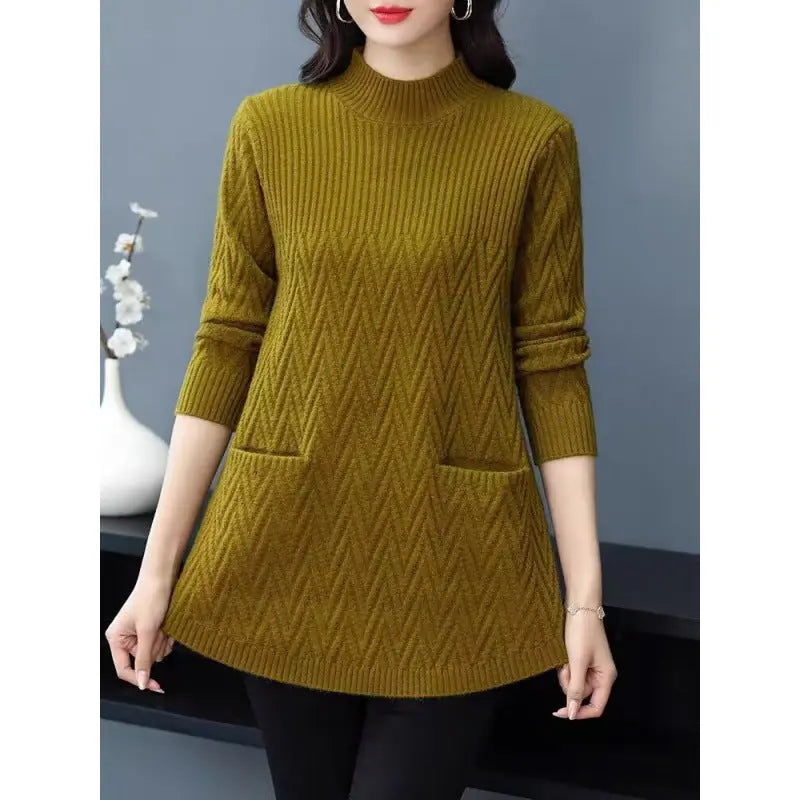 🔥Christmas Sale 50% OFF🔥Gift Choice - Women's Mid-Length Half Turtleneck Sweater(40%OFF) spiyle