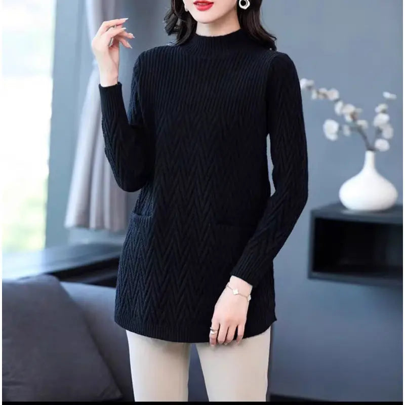 🔥Christmas Sale 50% OFF🔥Gift Choice - Women's Mid-Length Half Turtleneck Sweater(40%OFF) spiyle