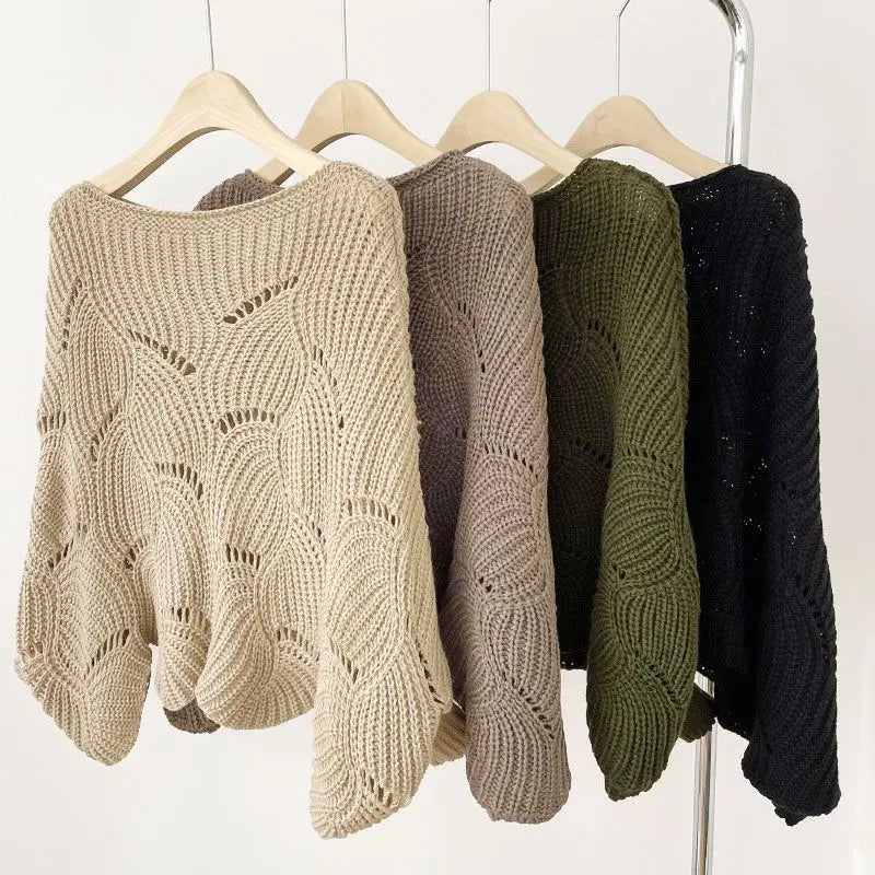 🔥HOT SALE 29.99🔥Great Gift! Lady's Bat Sleeve Knitting Shawl(40%OFF) spiyle
