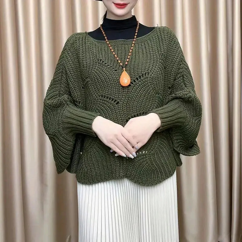 🔥HOT SALE 29.99🔥Great Gift! Lady's Bat Sleeve Knitting Shawl(40%OFF) spiyle