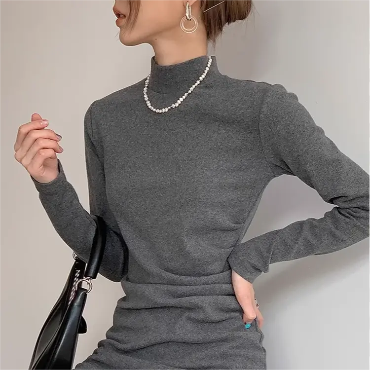 🔥Black Friday super sale 26.99🔥----Sexy Solid Color Turtleneck Mini Dress(46%OFF) spiyle