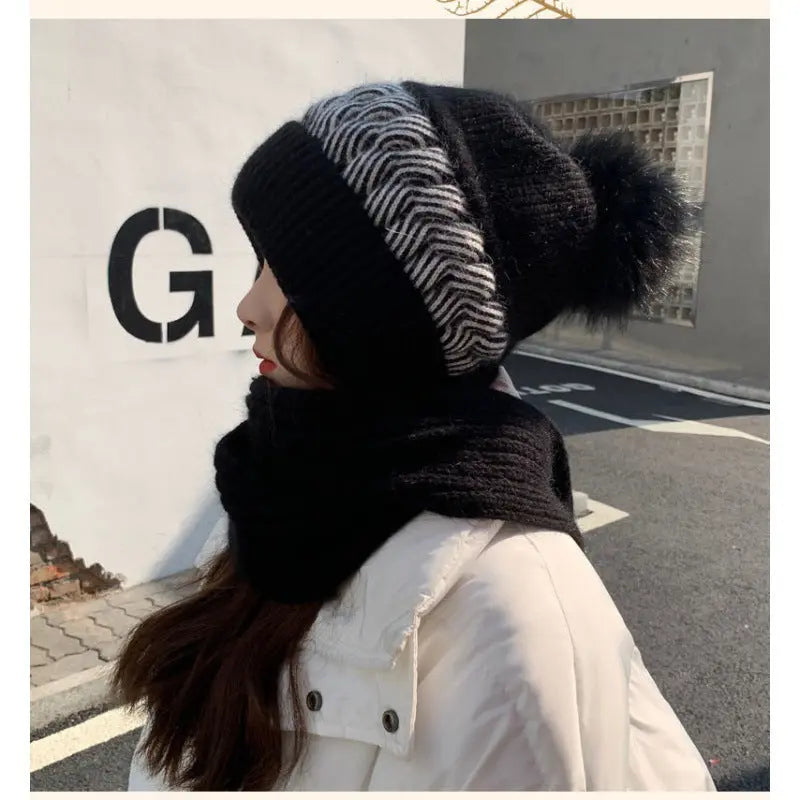 🔥HOT SALE 19.99🔥Warm & Cozy Knitted Hooded Scarf(30%OFF) spiyle