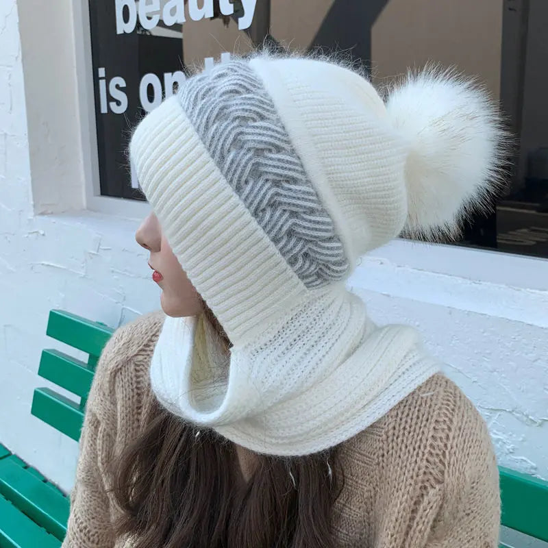 🔥HOT SALE 19.99🔥Warm & Cozy Knitted Hooded Scarf(30%OFF) spiyle