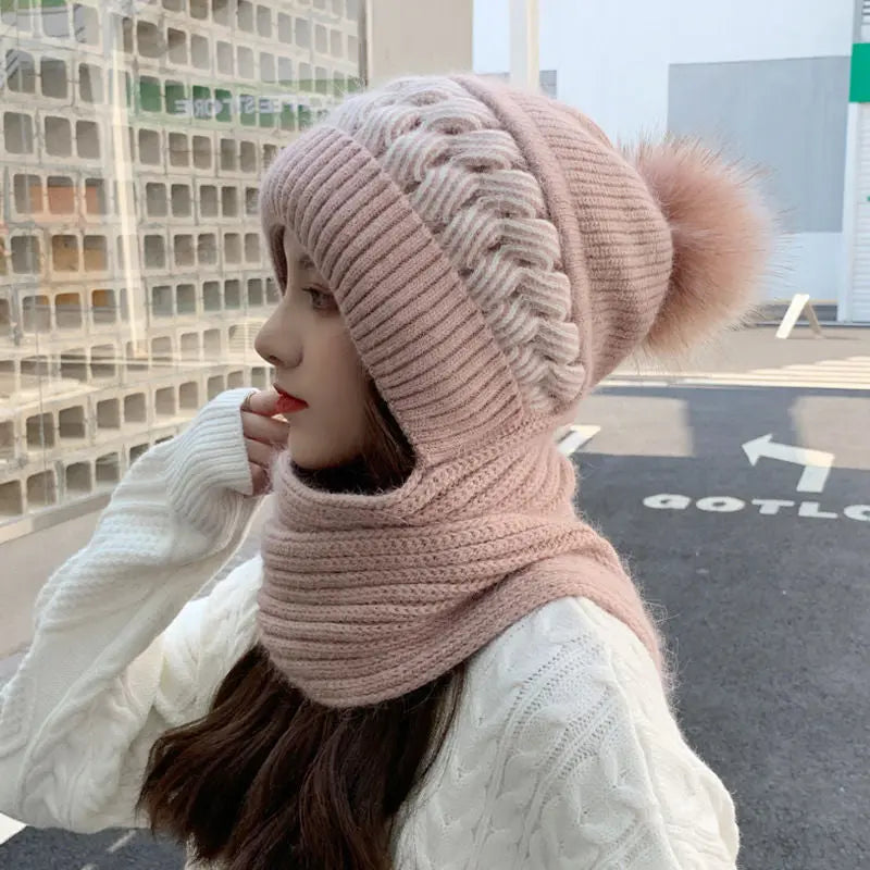 🔥HOT SALE 19.99🔥Warm & Cozy Knitted Hooded Scarf(30%OFF) spiyle