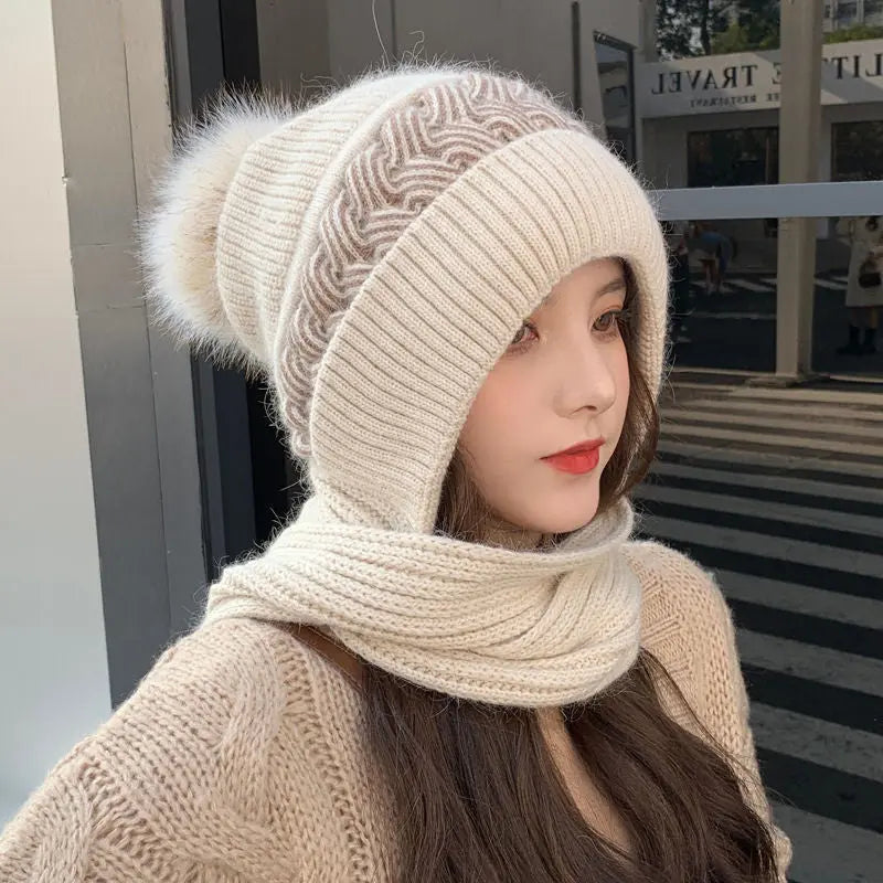 🔥HOT SALE 19.99🔥Warm & Cozy Knitted Hooded Scarf(30%OFF) spiyle