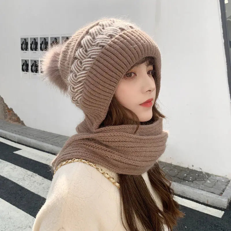 🔥HOT SALE 19.99🔥Warm & Cozy Knitted Hooded Scarf(30%OFF) spiyle