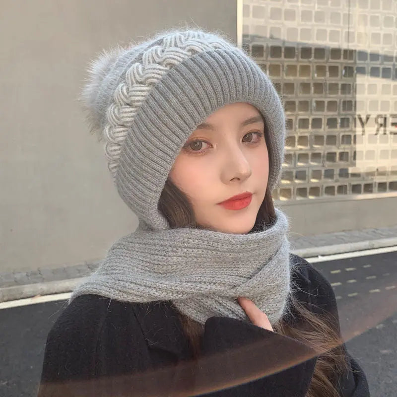 🔥HOT SALE 19.99🔥Warm & Cozy Knitted Hooded Scarf(30%OFF) spiyle