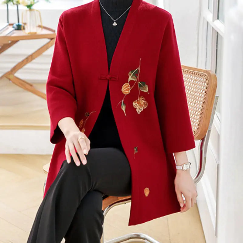 🔥HOT SALE 🔥Women's Mid-length Knit Cardigan Sweaters Coat(47%OFF) spiyle