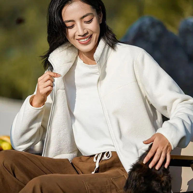š„HOT SALEš„Faux Fleece Lined Casual Versatile Warm Jacket for Women(49%OFF) spiyle