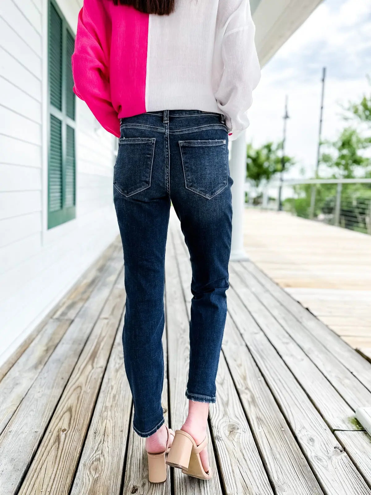 🔥Hot Sale $34.99🔥Tummy Control Cuffed Slim Fit Jeans(50% OFF) spiyle