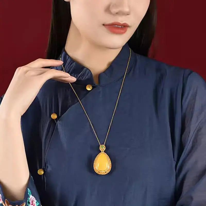 🔥50% OFF🔥 Elegant Lucky Flower Pendant Necklace spiyle