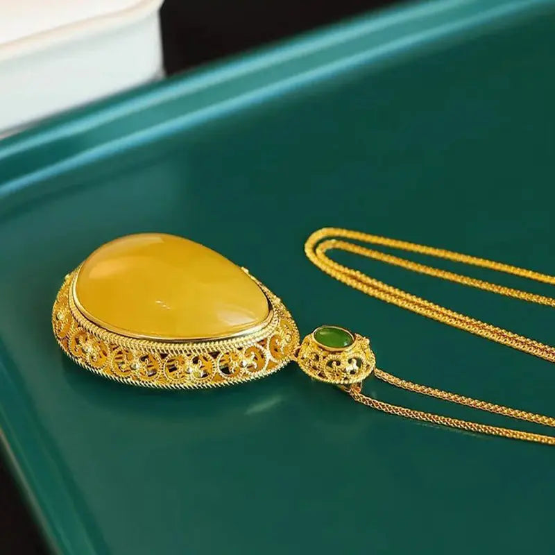 🔥50% OFF🔥 Elegant Lucky Flower Pendant Necklace spiyle
