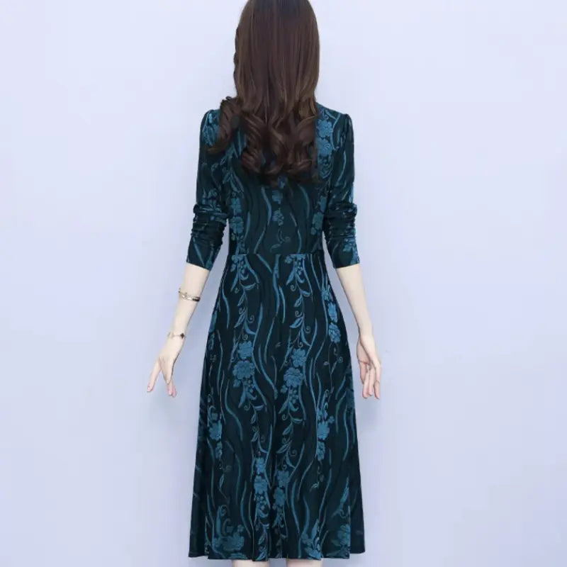 👗Women's Long Sleeve V-neck Dress with Pockets spiyle