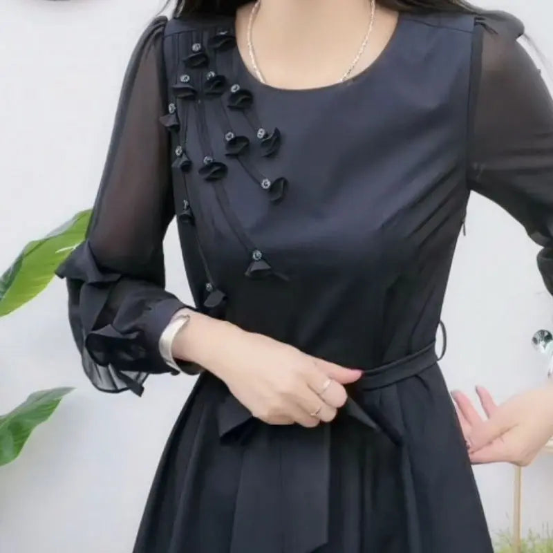 🌺🎉50% discount on new spring products🔥- Exquisite Long Sleeve Tie Waist Dress spiyle