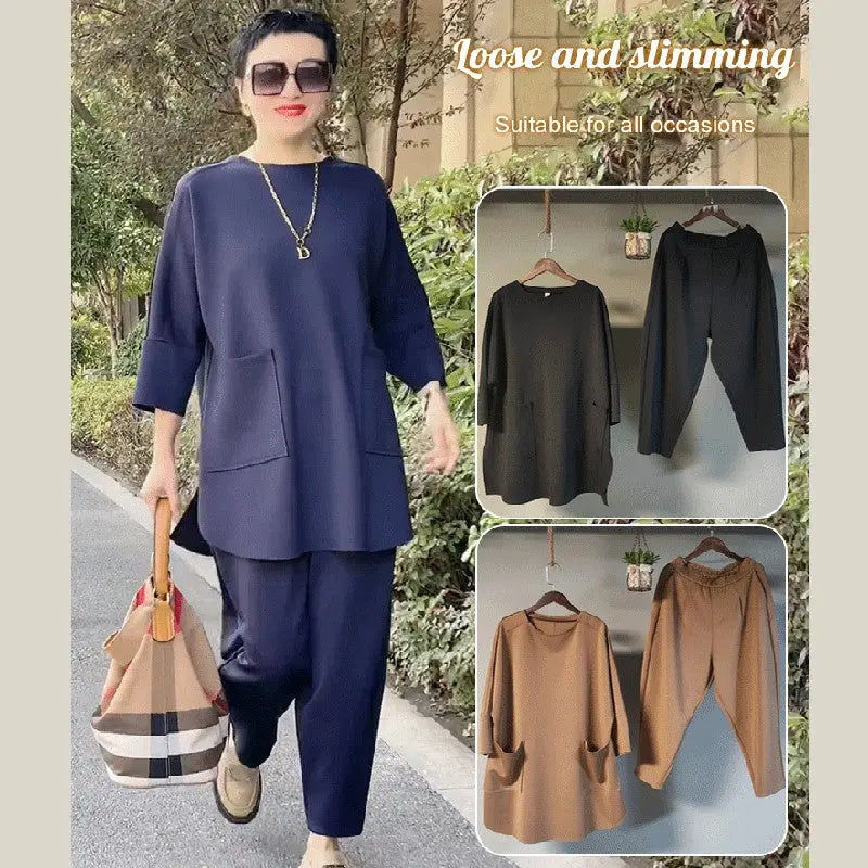 🎉New product launched💐 – solid color loose two-piece set(50%OFF) spiyle