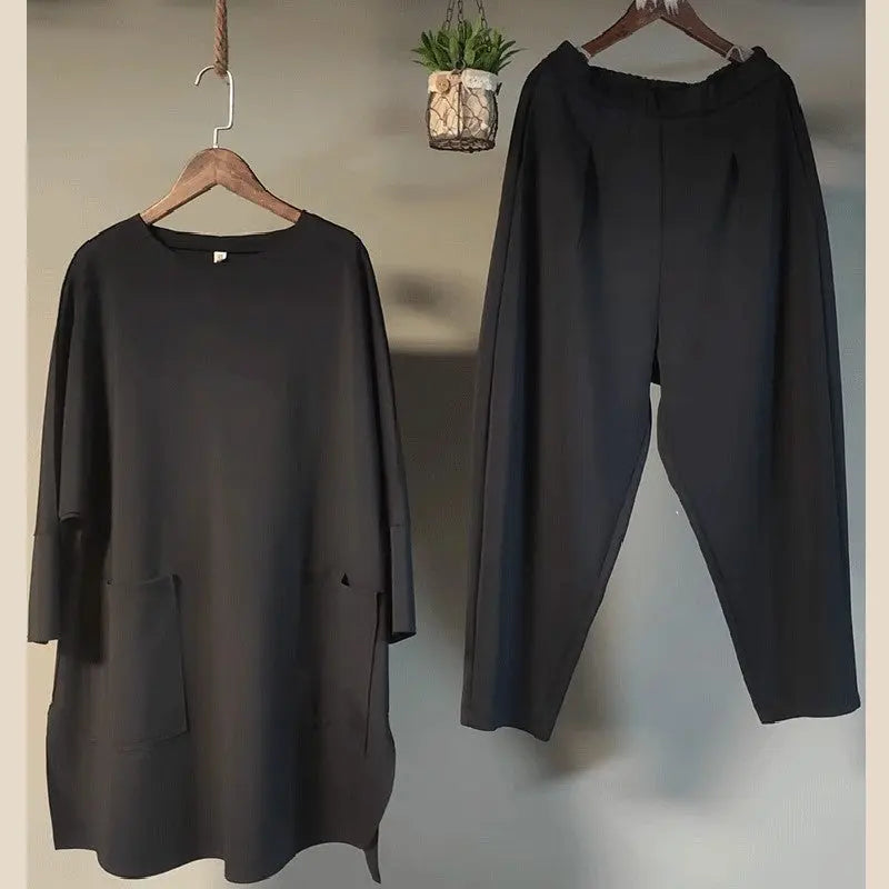 🎉New product launched💐 – solid color loose two-piece set(50%OFF) spiyle