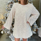 🎅Pre-Xmas Specials🎄 Long Sleeve Loose Sequined Tie-back Dress