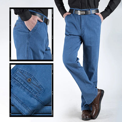 🔥2025 HOT SALE🔥 Men's High Waist Straight Cut Jeans