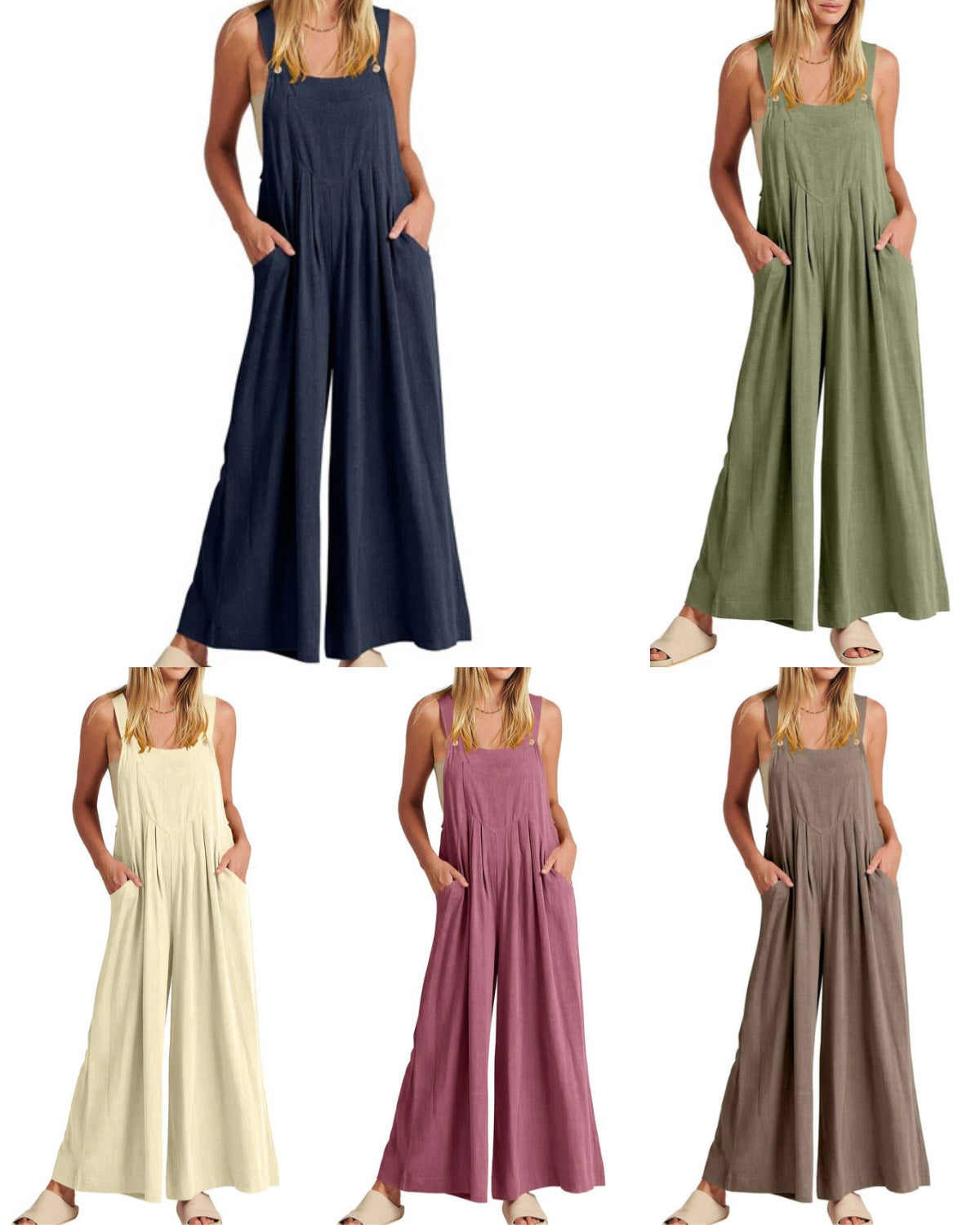 ⏳Time-limited Special⏰Plus Size Wide Leg Overalls Jumpsuit