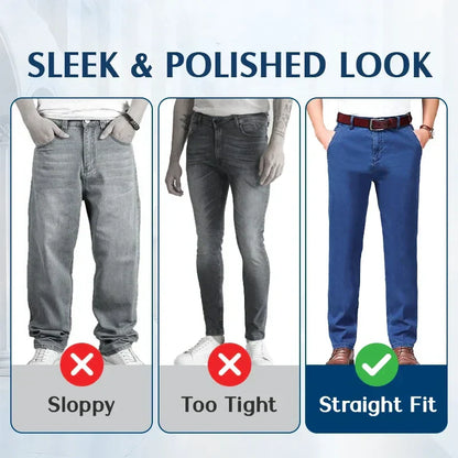 🔥2025 HOT SALE🔥 Men's High Waist Straight Cut Jeans