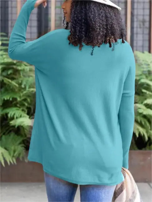 💥HOT SALE 50% OFF💥LONG SLEEVE THUMBHOLE SWEATER POCKET TUNIC💥 spiyle