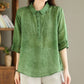 Cotton Linen Loose Shirt Top spiyle