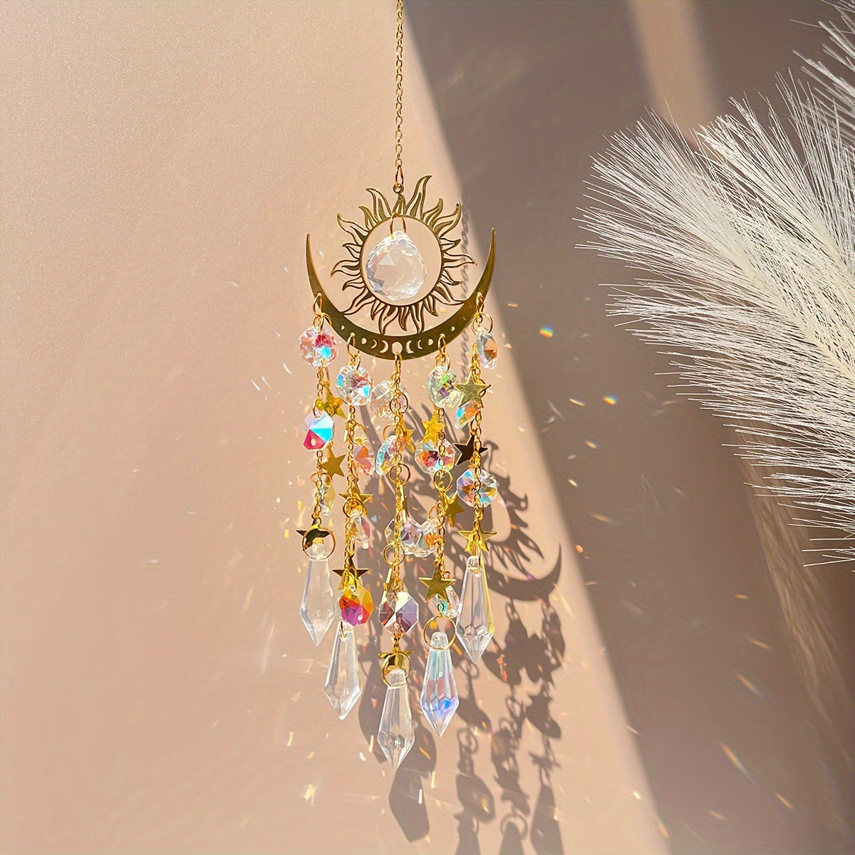 ⏳Time-limited Special⏰Crystal Sun Catcher, lndoor Outdoor Decor for Window Bedroom Courtyard Garden☪️