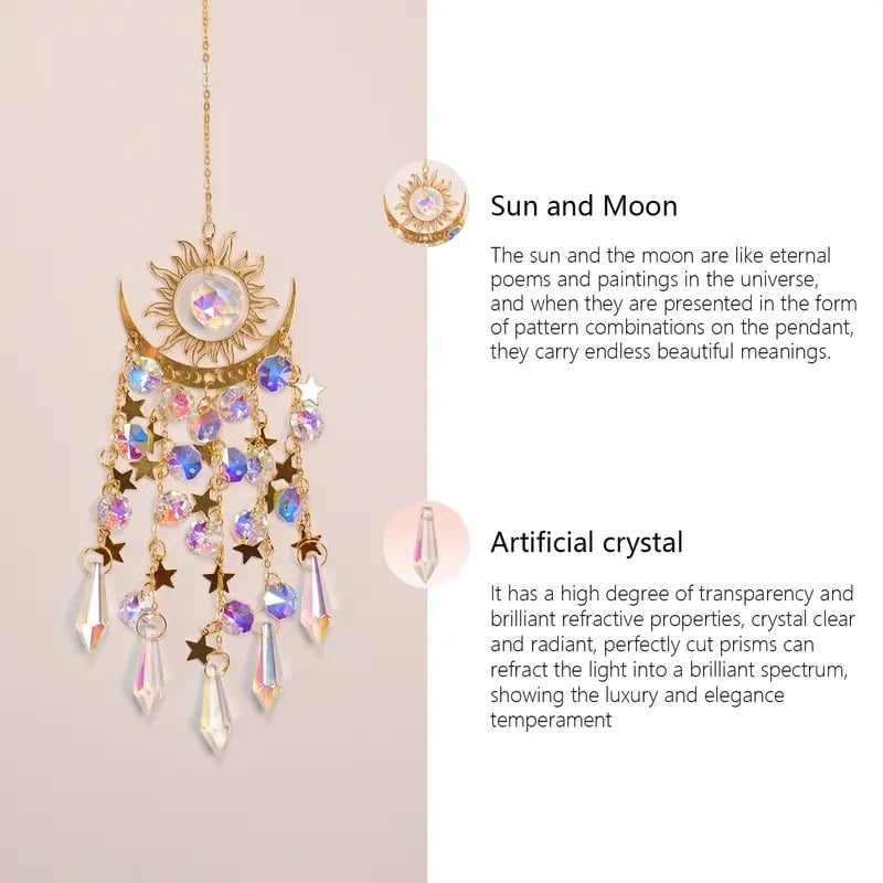 ⏳Time-limited Special⏰Crystal Sun Catcher, lndoor Outdoor Decor for Window Bedroom Courtyard Garden☪️