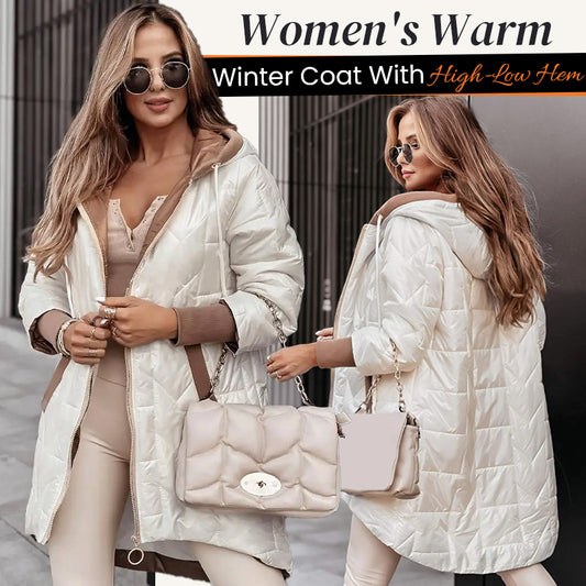 ❄️Winter Specials❄️ Women's Warm Winter Coat with High-Low Hem