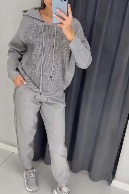 🌸Spring Specials🌸  Women's Hooded Sweatshirt and Cuffed Joggers (2-Piece Set)