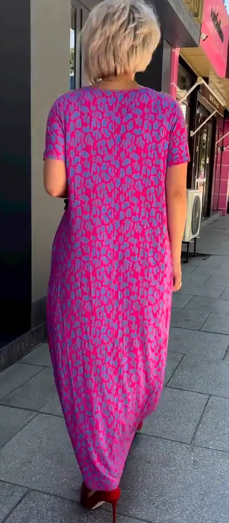 👗【M-3XL】2024 Fashionable plus-size Print Dress（50% OFF） spiyle