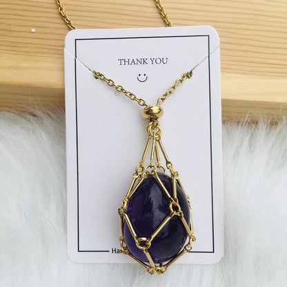 🔥2025 HOT SALE🔥 Crystal Stone Holder Necklace
