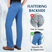 🔥2025 HOT SALE🔥 Men's High Waist Straight Cut Jeans