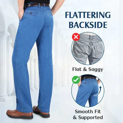🔥2025 HOT SALE🔥 Men's High Waist Straight Cut Jeans