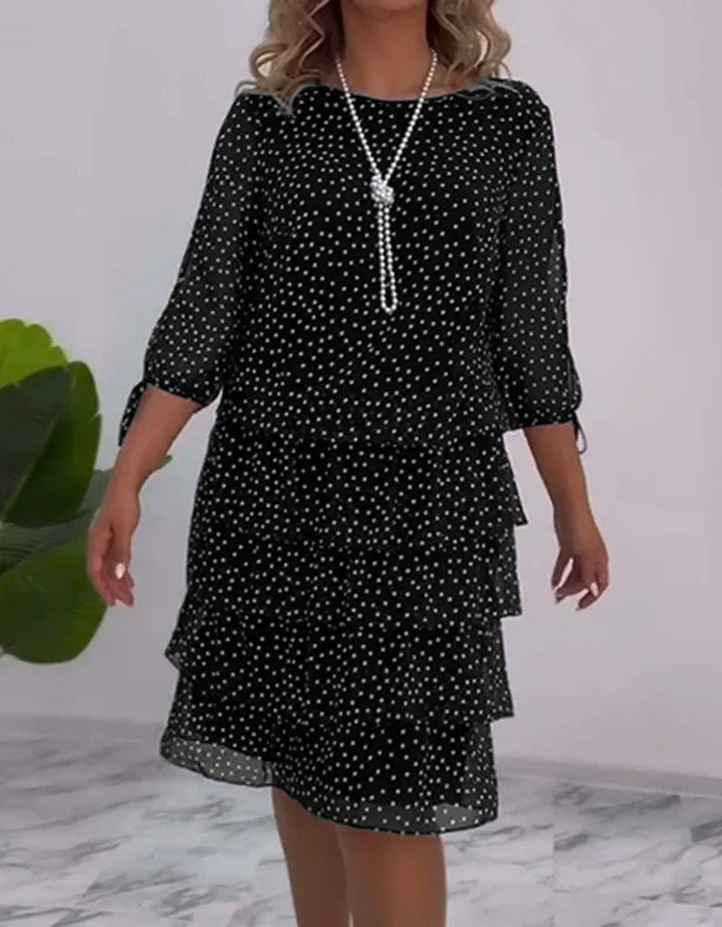 🌸Spring Specials💐 Women's Casual Printed Tiered Layered Swing Dress
