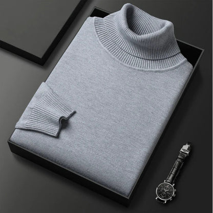 ⏳Limited-time 50% off⏰Men's Solid Color Premium Turtleneck Sweater👔