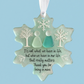🌊Snowflake-Shaped Sea Glass Friendship Decor❄️✨ Shaped by Nature & Crafted by Hand!