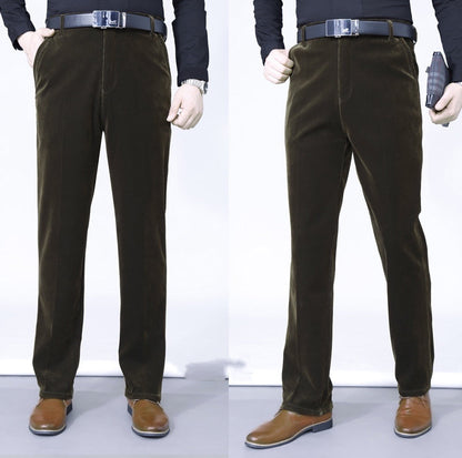 🔥2025 HOT SALE🔥 Men's Stretchy Corduroy Straight Long Pants